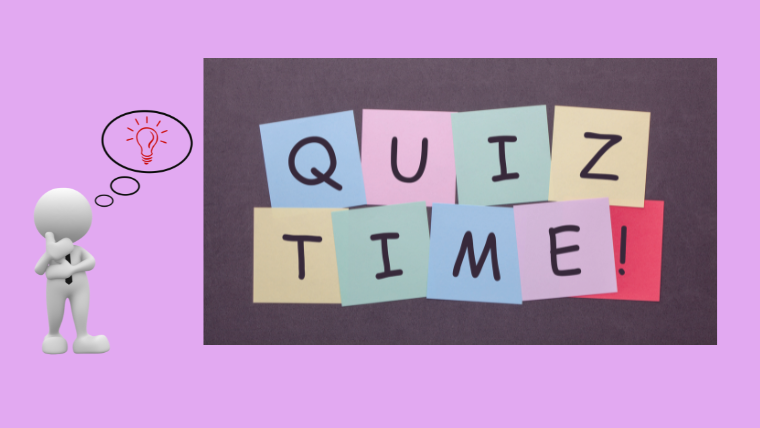 クイズタイムの文字と考えてる人